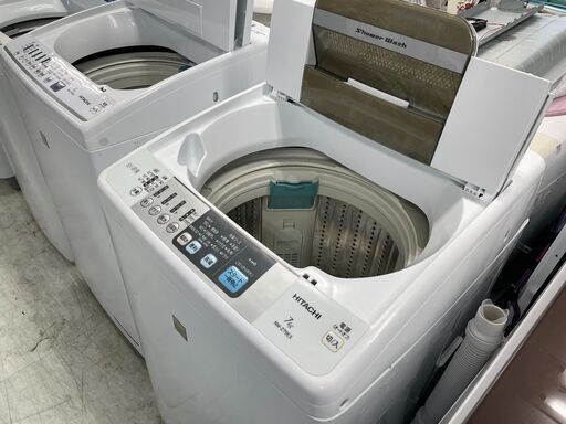 洗濯機の分解クリーニング行っています！配送設置込み　日立7.0K洗濯機　2017年製　分解クリーニング済み！！