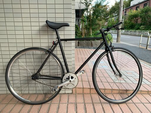 【受付終了】ピスト バイク ブリュアン(bruant) 700C シングルスピード 自転車 マットブラック　クロモリフレーム\u0026フォーク フリー \u0026 固定ギア