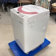 2016年製 シャープ 全自動洗濯機「ES-GE60R-P」6.0kg