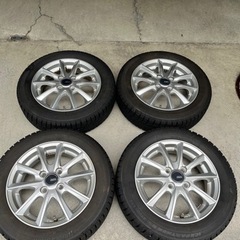 受付終了　155/65R/14 スタッドレスタイヤホイール付き4本　ブリヂストン アイスパートナー2