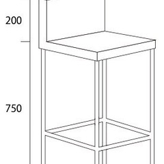 バーのハイチェア(全8脚)
