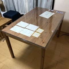 【ネット決済】IKEA ダイニングテーブル、椅子 (ヨックモック)