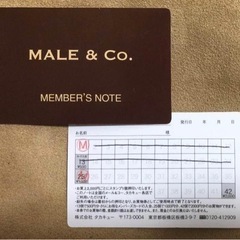 MALE & Co. タカキューポイント1000円分