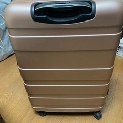 【終了】スーツケース（ピンク、車輪の故障有り）