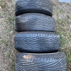 PCD100  4H 深リム  ホイール➕タイヤ方向性有り4本セット