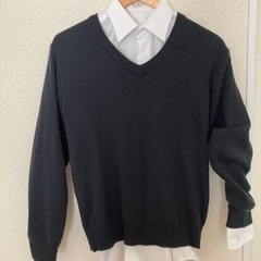 男児用　カッターシャツ（160A）とセーター（160）のセット