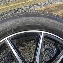 10/28【スタッドレス（ホイール付）】215/55R17 バリ山 ナンカン AW-1