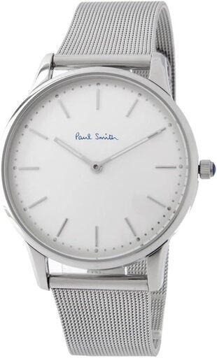 最安値 新品 AUL SMITH ポールスミス 腕時計 時計 メンズ クオーツ アナログ 3針 ステンレス メッシュ シルバー P10054