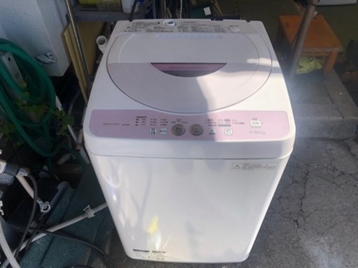 【リサイクルサービス八光】2015年製　シャープ ES-G4E2-P（ピンク）4.5㎏洗濯機