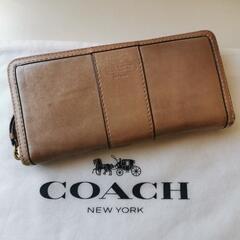 COACH長財布　ベージュ