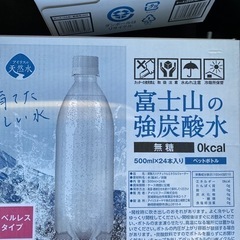決まりました。富士山の強炭酸水　ラベルレス　1ケース　1本50円