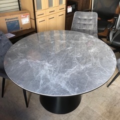 大理石風 ダイニング5点セット ダイニングテーブル ダイニングチェア