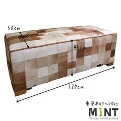 決まりました！！ラスト1台　ハラコパッチワークスクエアベンチ