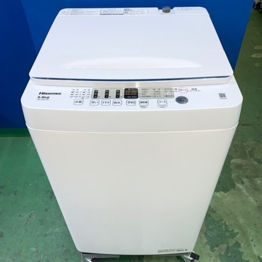 ⭐️Hisense⭐️全自動洗濯機　2022年5.5kg美品　大阪市近郊配送無料