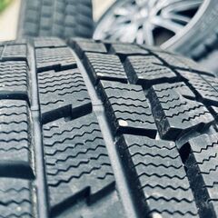 FANGアルミ・スタッドレス 4本セット 2019年製　DUNLOP  WINTER MAXX  WM01　185/60/R15　6.0j+43 pcd114.3