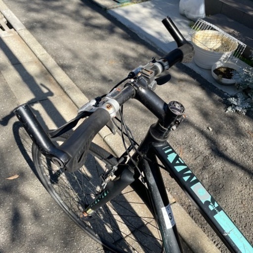 中古ビアンキスポーツロードバイク、ギア修理必要