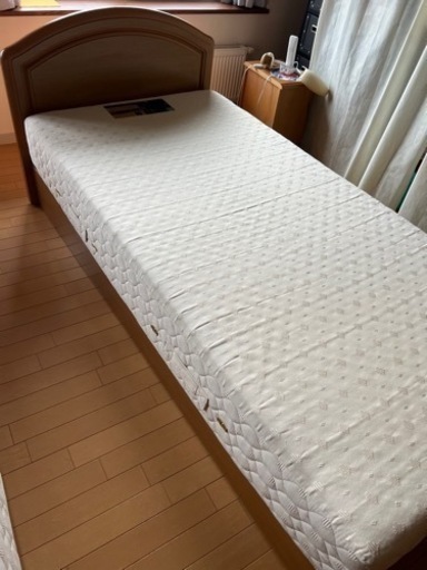 フランスベッド シングルサイズ マットレス引き出し付きベッドセット