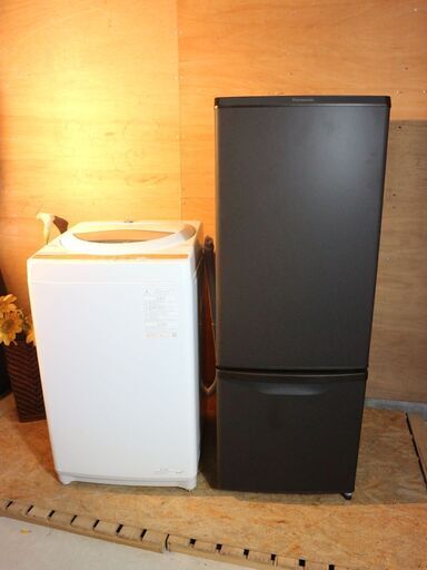 【購入者決定】仙台市内近郊配送料込み！2022年製 Panasonic 2ドア冷蔵庫＆東芝 5㎏ 縦型洗濯機 お得な単身セット 国内メーカー 高年式 美品