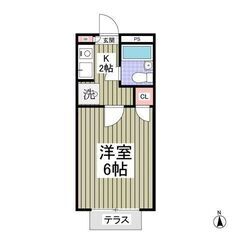 💙💙フリーレント1ヶ月付き😍敷礼０！《1K》太田市🐻一人暮らしの方、単身者向け！スーパー＆コンビニ徒歩圏内！テラスあり！室内洗濯機置場！収納あり！💙💙  − 群馬県