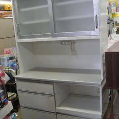 ユーアイ　キッチンボード　ゼファー120　レンジボード　キッチン家電収納　レンジ台　食器棚