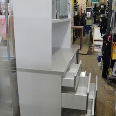 ユーアイ　キッチンボード　ゼファー120　レンジボード　キッチン家電収納　レンジ台　食器棚