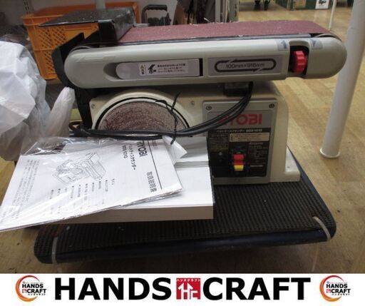 RYOBI　リョービ　BDS-1010　ベルトディスクサンダ　中古品　替ペーパー付　【ハンズクラフト宜野湾店】