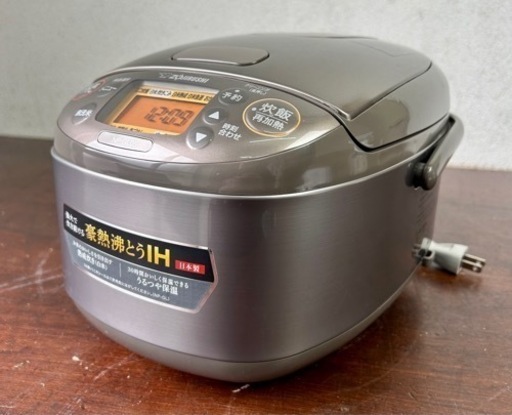 お引取り限定 美品 23年製 象印 ZOJIRUSHI 極め炊き 3合 IH炊飯ジャー NP-GL05 ステンレスブラウン