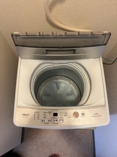 AQUA洗濯機　4.5kg aqw-s4m(w)