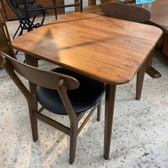 【愛品館 江戸川店】関 家具 ダイニングテーブル3点セット ID:152-008863-007