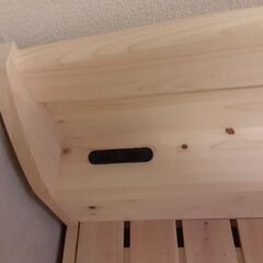 ほぼ新品！】国産ひのきのすのこベッド(シングルサイズ、コンセント 