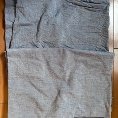 【無印MUJI】枕カバー2枚セット　薄いグレー
