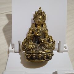 ＝仏像　金剛薩た座像　銅製　チベット密教系　古美術　卓上サイズ　美品＝