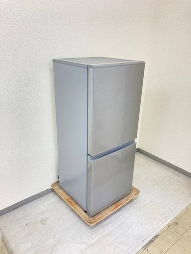 【いいサイズ】冷蔵庫AQUA 126L 2018年製 AQR-13G(S) 洗濯機Haier 5.5kg 2021年製 ステンレスブラック JW-XP2C55F PE30793 PC921532