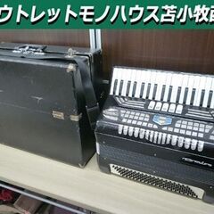 現状品 トンボ アコーディオン No75 ケース付き ブラック ...