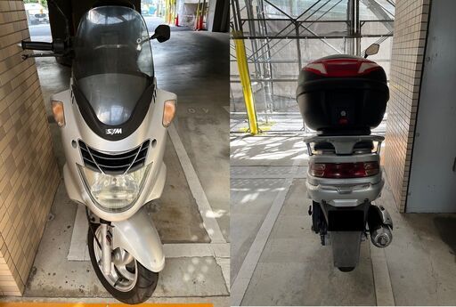 sym RV125JP　シルバー