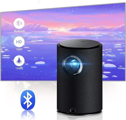 プロジェクター小型 家庭用 Bluetooth WiFi 6 1080PフルHD