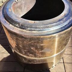 2次燃焼焚き火台 大型 耐熱ブロック付