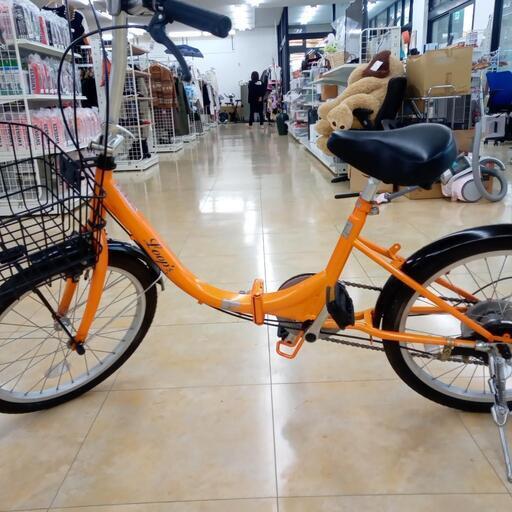 ★ジモティ割あり★  折り畳み自転車 ２６インチ オレンジ クリーニング済み OJ2336 ☆ジモティ割あり☆ 折り畳み自転車 26インチ オレンジ クリーニング