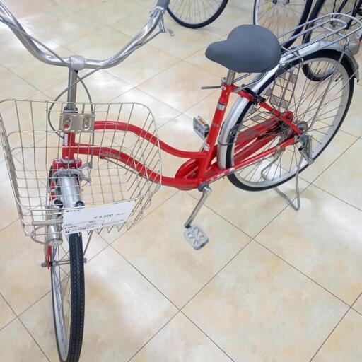 ★ジモティ割あり★  自転車 ２６インチ 赤 クリーニング済み OJ2378