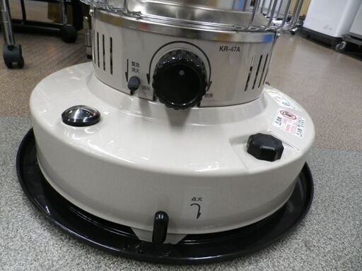 トヨトミ 自然通気型開放式石油ストーブ KR-47A 2018年製 タンク7L 電池