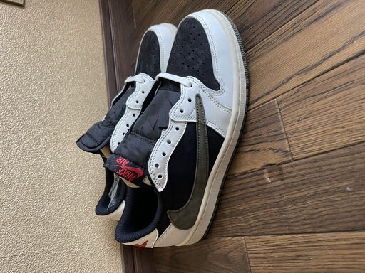 スニーカー 25cm Travis Scott Olive, air Jordan