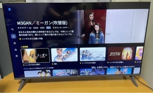 【値下げ】2023年製 TCL 40V型 フルハイビジョン スマートテレビ 40S5401 Google TV搭載 ベゼルレスデザイン Dolby Audio対応