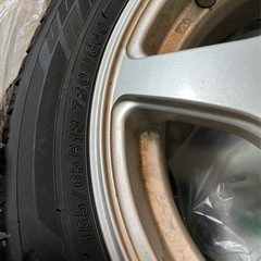 155／65r／13 冬タイヤスタッドレス　アルミ付き
