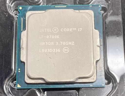 デスクトップ用CPU Intel core i7-8700k