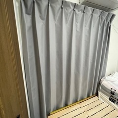 掃き出し窓 遮光 家具 カーテン、ブラインド