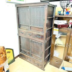 【家具・家電複数購入で割引可】昭和レトロ 水屋箪笥 セパレート ...