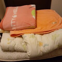 ◾美品◾シングル寝具一式、毛布2枚付き