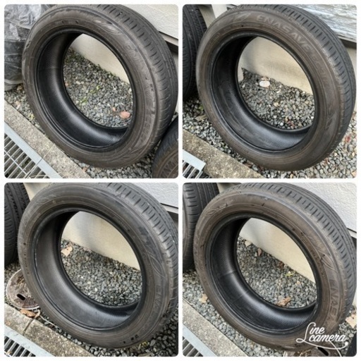 215/50R18 4本ダンロップエナセーブEC300+ 8部山ヤリスクロス装着 