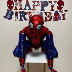 値下げ！スパイダーマン　バルーン　ガーランド　ケーキトッパー　セット