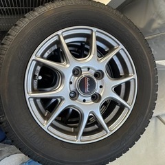 スタッドレスタイヤ　ホイール付き　4本セット　165/65R13